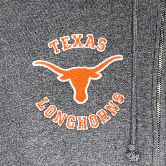 Texas Longhorns Rose Bowl Game National Championship Gray Zip Hoodie Unisex Size - Picture 3 of 16